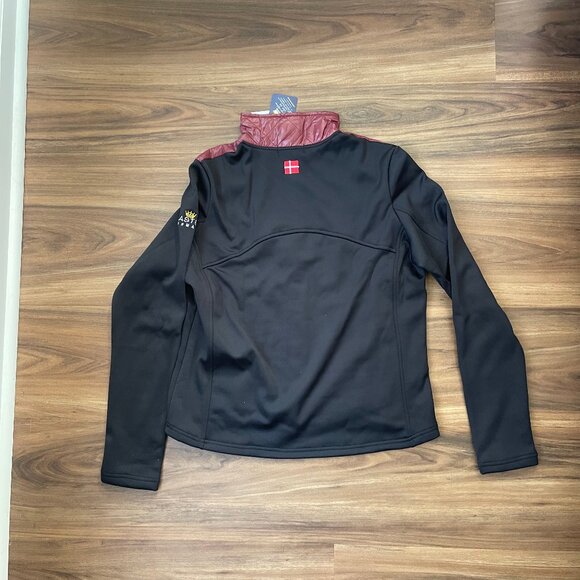 Kastel Denmark Women's Quilted Perfomance Jacket - Burgundy & Black - XL - Picture 4 of 5